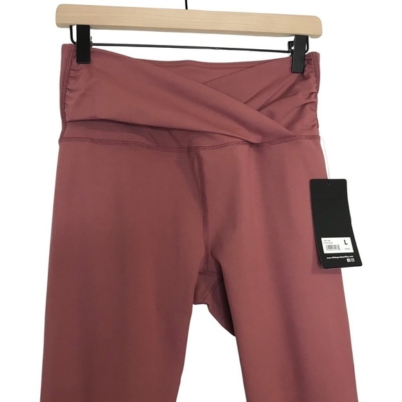 New! 90 Degree Crossover High Waist Ankle Active Athletic Running Yoga Leggings - Picture 5 of 12